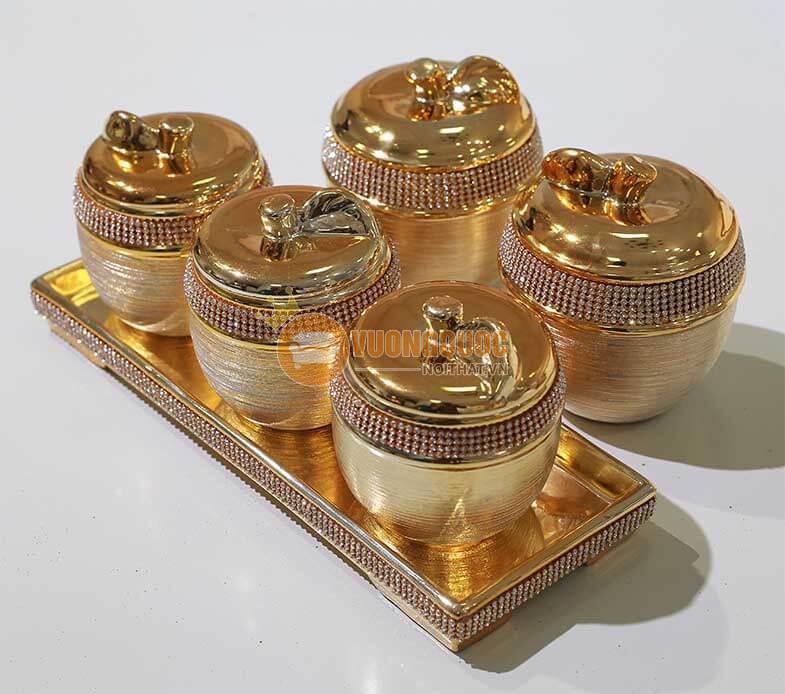 Hộp đựng kẹo candy jar trang trí DG678-1